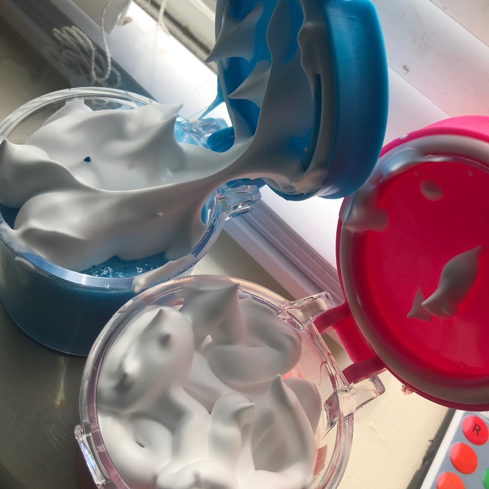 Pink & blue slime!!!